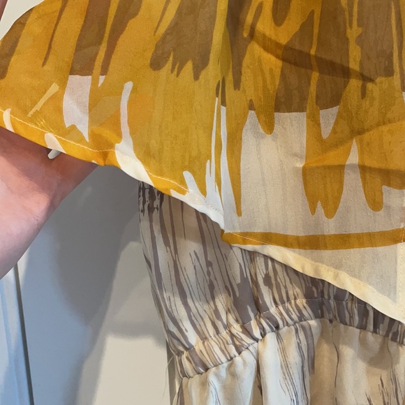 Pretty Aryn K 100% silk (US-Large) tie waist dress with adjustable straps - Picture 5 of 7